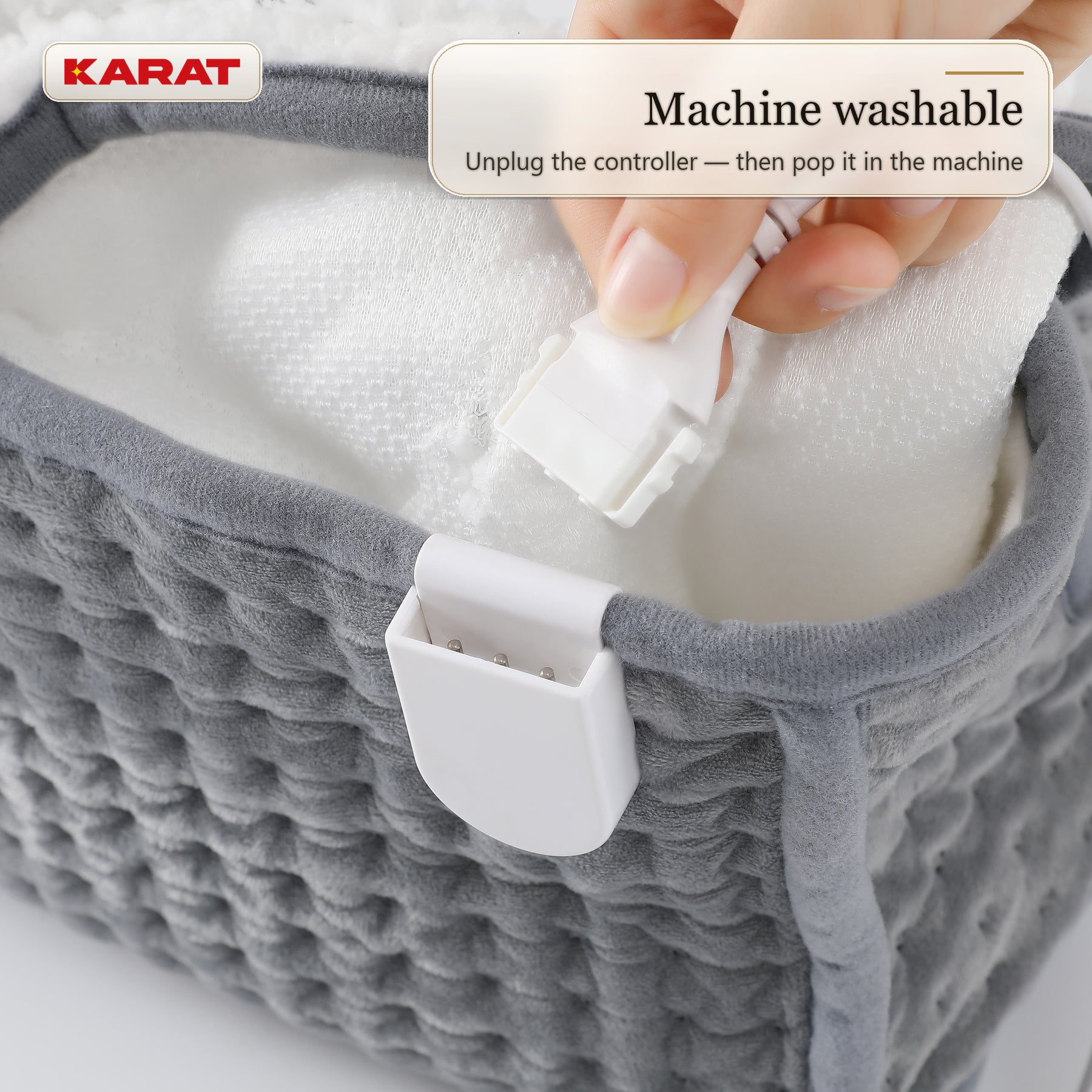 Electric Foot Warmer | Fjord | 6 Heat Settings up to 55 °C, Timer & Sherpa Lining | 4 Colours