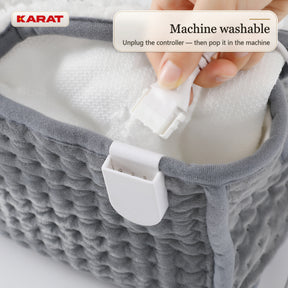 Electric Foot Warmer | Fjord | 6 Heat Settings up to 55 °C, Timer & Sherpa Lining | 4 Colours