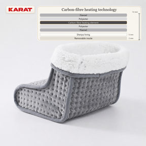 Electric Foot Warmer | Fjord | 6 Heat Settings up to 55 °C, Timer & Sherpa Lining | 4 Colours
