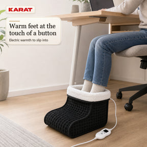Electric Foot Warmer | Fjord | 6 Heat Settings up to 55 °C, Timer & Sherpa Lining | 4 Colours