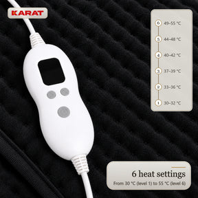 Electric Foot Warmer | Fjord | 6 Heat Settings up to 55 °C, Timer & Sherpa Lining | 4 Colours