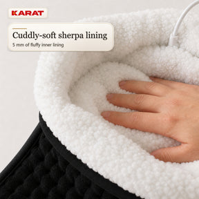 Electric Foot Warmer | Fjord | 6 Heat Settings up to 55 °C, Timer & Sherpa Lining | 4 Colours