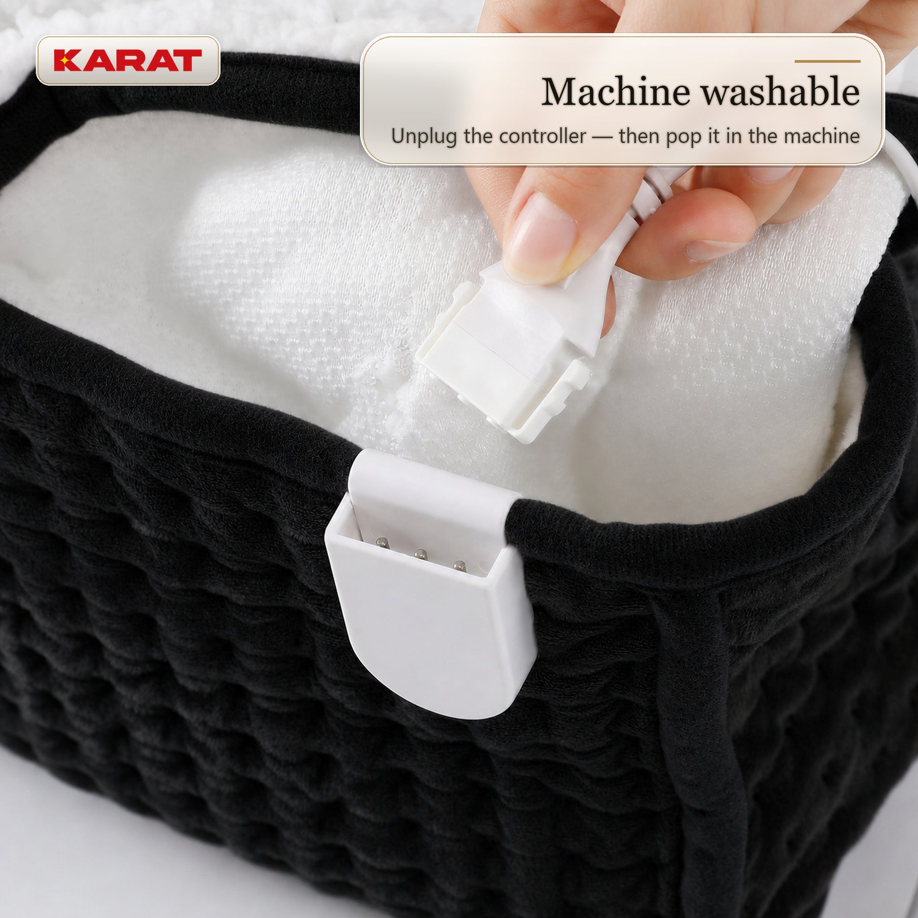 Electric Foot Warmer | Fjord | 6 Heat Settings up to 55 °C, Timer & Sherpa Lining | 4 Colours