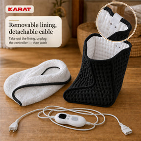 Electric Foot Warmer | Fjord | 6 Heat Settings up to 55 °C, Timer & Sherpa Lining | 4 Colours
