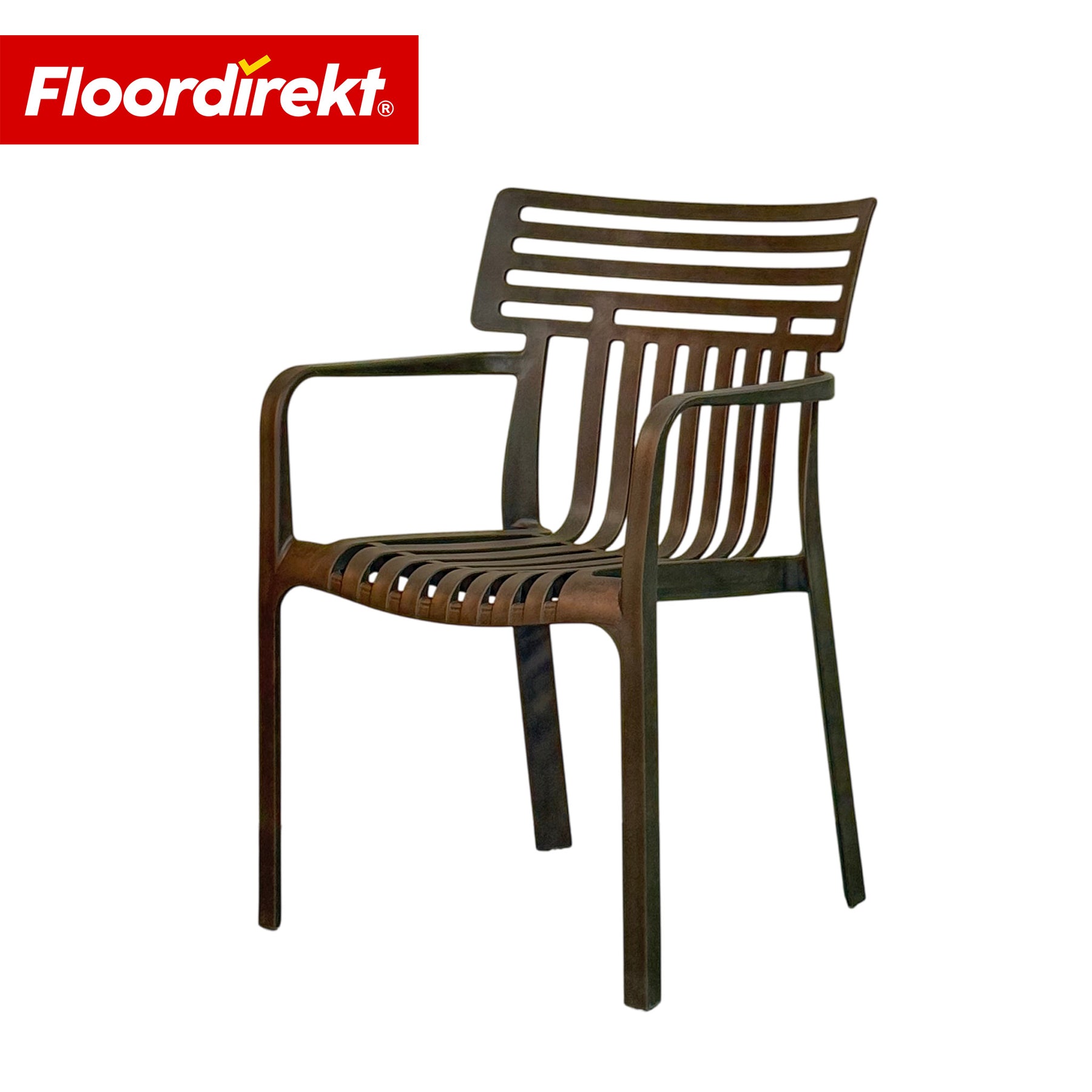 Garden Chair | Sitwell | Stackable Design Chair, Weatherproof & UV Resistant for Garden, Balcony & Patio