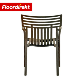 Garden Chair | Sitwell | Stackable Design Chair, Weatherproof & UV Resistant for Garden, Balcony & Patio