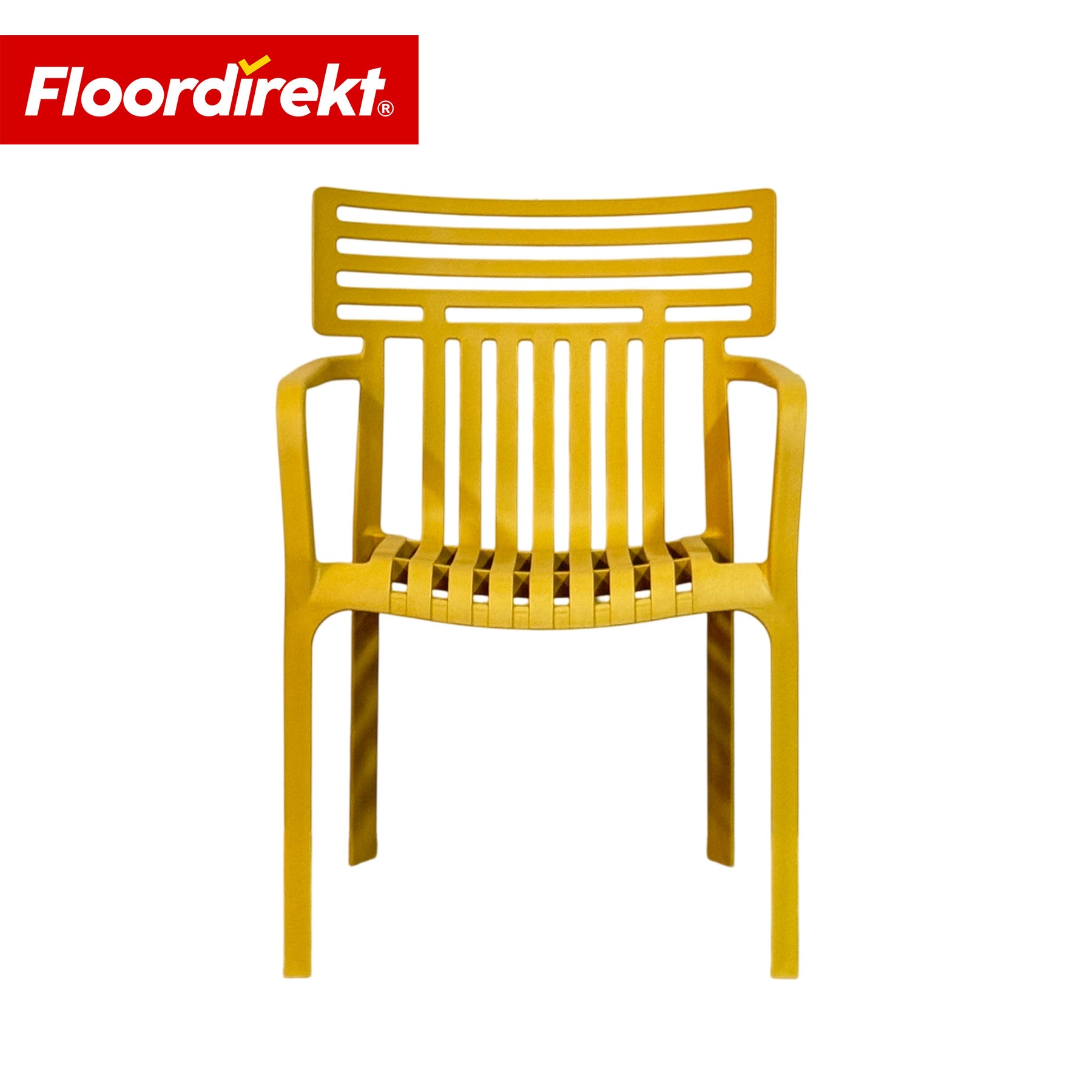 Garden Chair | Sitwell | Stackable Design Chair, Weatherproof & UV Resistant for Garden, Balcony & Patio