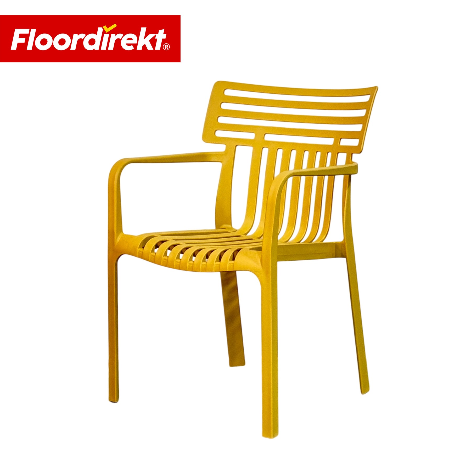 Garden Chair | Sitwell | Stackable Design Chair, Weatherproof & UV Resistant for Garden, Balcony & Patio