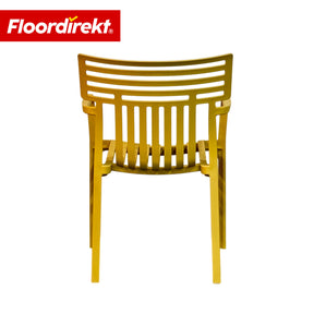 Garden Chair | Sitwell | Stackable Design Chair, Weatherproof & UV Resistant for Garden, Balcony & Patio