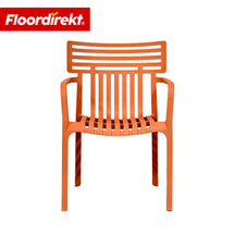 Garden Chair | Sitwell | Stackable Design Chair, Weatherproof & UV Resistant for Garden, Balcony & Patio