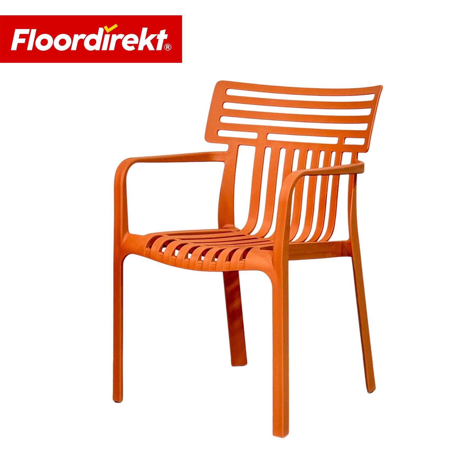 Garden Chair | Sitwell | Stackable Design Chair, Weatherproof & UV Resistant for Garden, Balcony & Patio