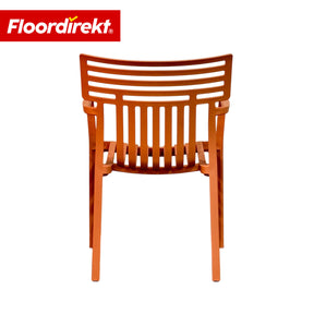 Garden Chair | Sitwell | Stackable Design Chair, Weatherproof & UV Resistant for Garden, Balcony & Patio