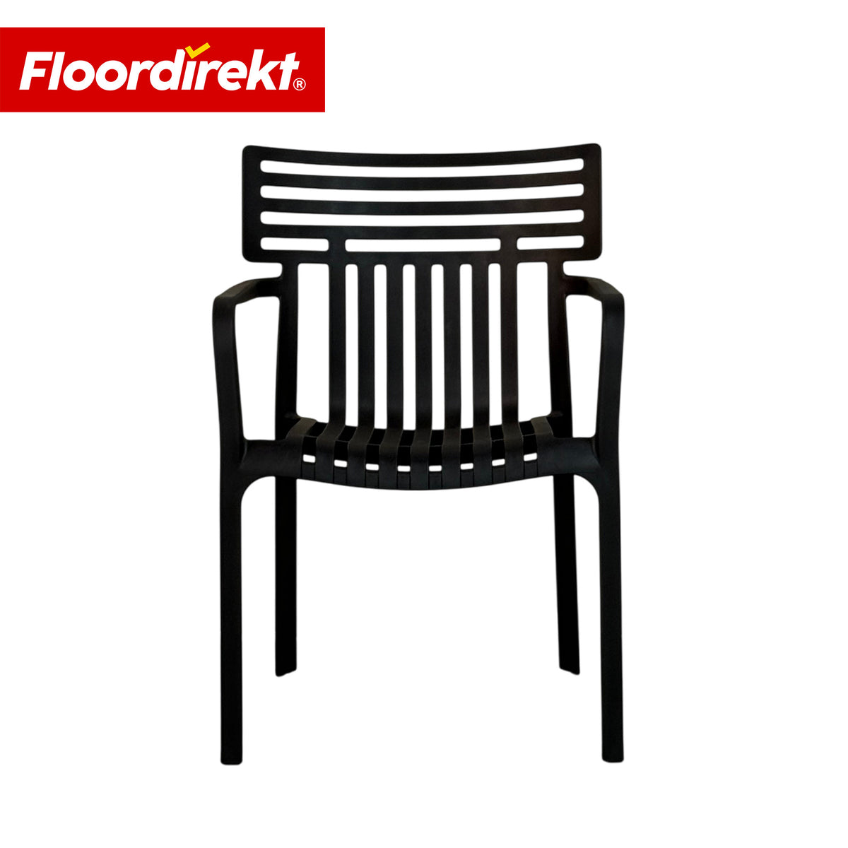 Garden Chair | Sitwell | Stackable Design Chair, Weatherproof & UV Resistant for Garden, Balcony & Patio