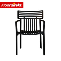 Garden Chair | Sitwell | Stackable Design Chair, Weatherproof & UV Resistant for Garden, Balcony & Patio