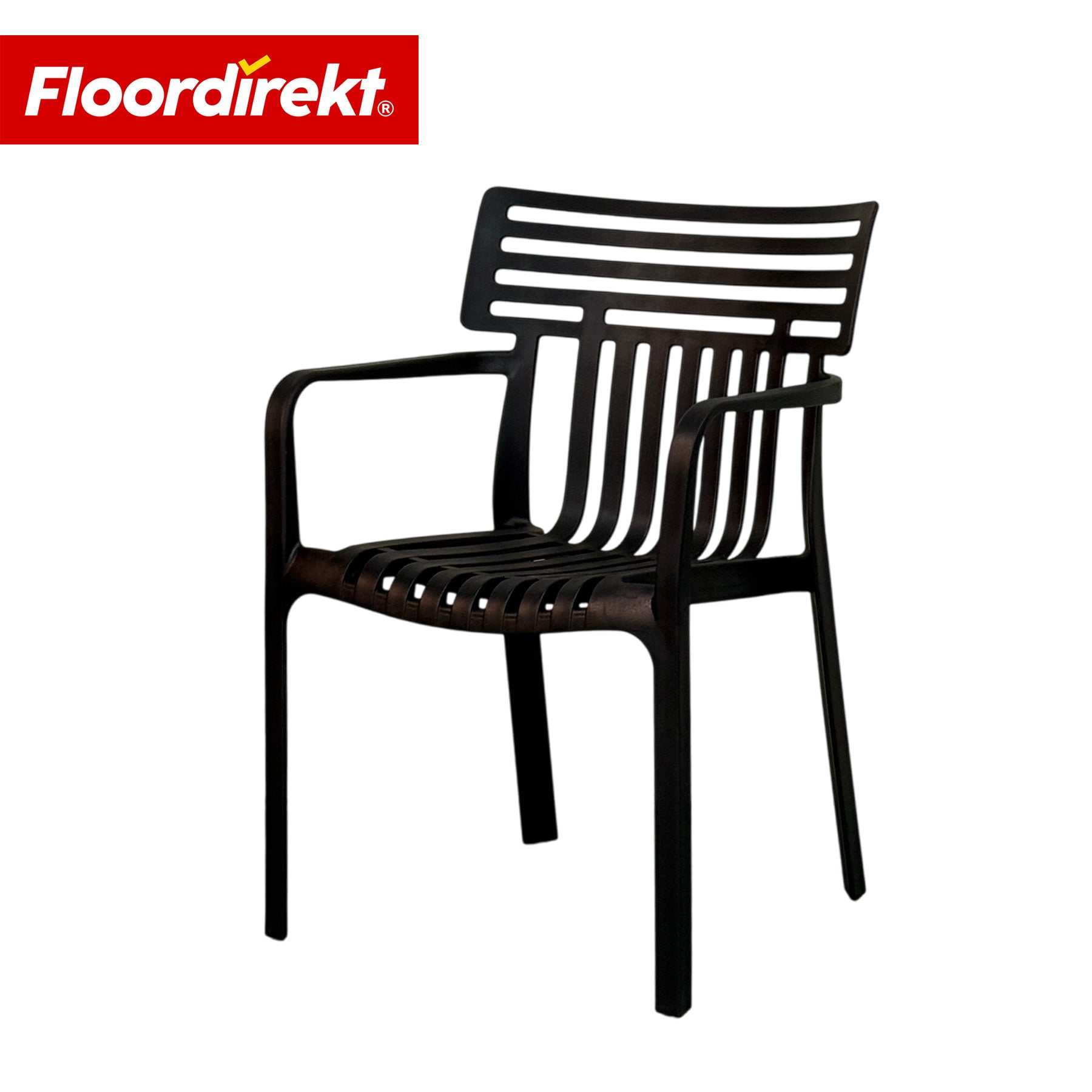 Garden Chair | Sitwell | Stackable Design Chair, Weatherproof & UV Resistant for Garden, Balcony & Patio