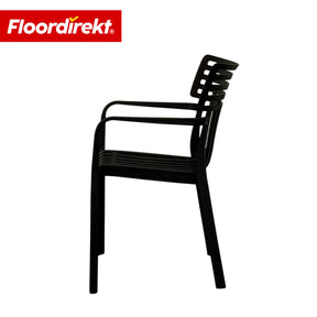Garden Chair | Sitwell | Stackable Design Chair, Weatherproof & UV Resistant for Garden, Balcony & Patio