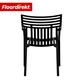 Garden Chair | Sitwell | Stackable Design Chair, Weatherproof & UV Resistant for Garden, Balcony & Patio
