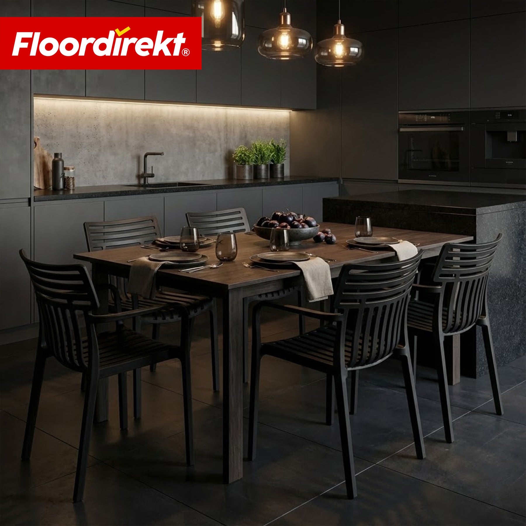 Garden Chair | Sitwell | Stackable Design Chair, Weatherproof & UV Resistant for Garden, Balcony & Patio