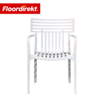 Garden Chair | Sitwell | Stackable Design Chair, Weatherproof & UV Resistant for Garden, Balcony & Patio