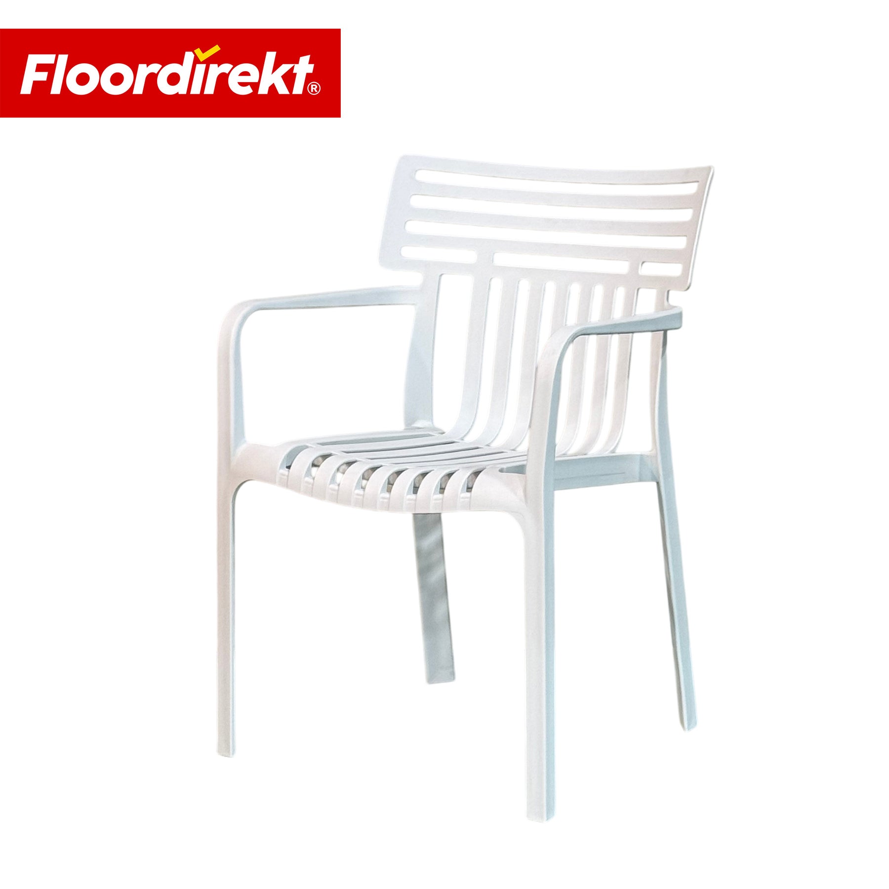 Garden Chair | Sitwell | Stackable Design Chair, Weatherproof & UV Resistant for Garden, Balcony & Patio