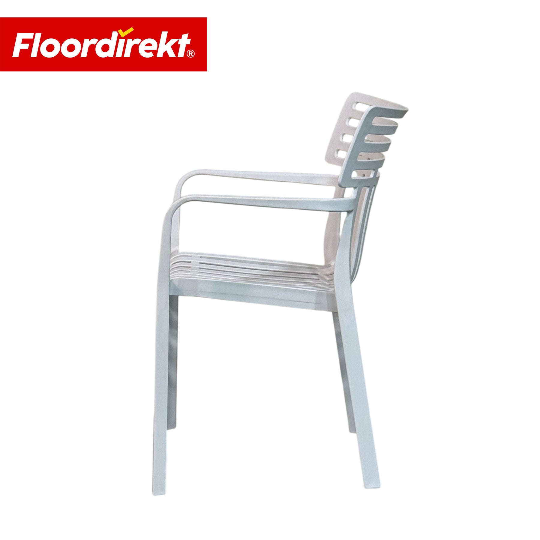 Garden Chair | Sitwell | Stackable Design Chair, Weatherproof & UV Resistant for Garden, Balcony & Patio