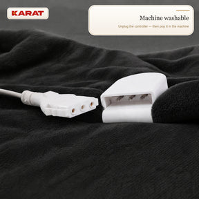 Electric Heated Blanket | Borea | 6 Heat Settings up to 55 °C, LCD Controller & Timer | 3 Sizes & 7 Colours