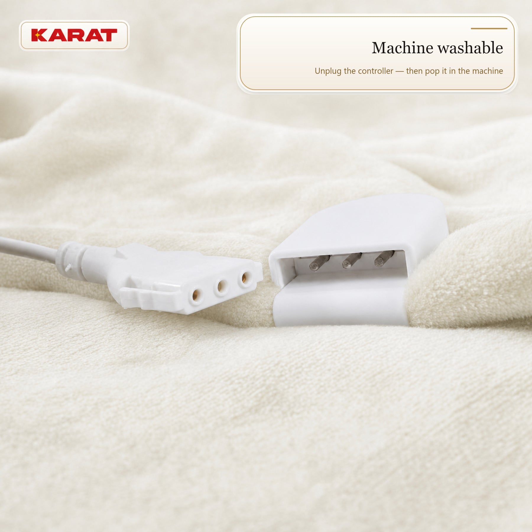 Electric Heated Blanket | Borea | 6 Heat Settings up to 55 °C, LCD Controller & Timer | 3 Sizes & 7 Colours