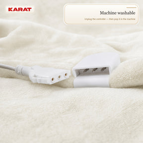 Electric Heated Blanket | Borea | 6 Heat Settings up to 55 °C, LCD Controller & Timer | 3 Sizes & 7 Colours