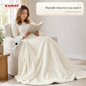 Electric Heated Blanket | Borea | 6 Heat Settings up to 55 °C, LCD Controller & Timer | 3 Sizes & 7 Colours
