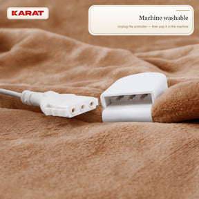 Electric Heated Blanket | Borea | 6 Heat Settings up to 55 °C, LCD Controller & Timer | 3 Sizes & 7 Colours