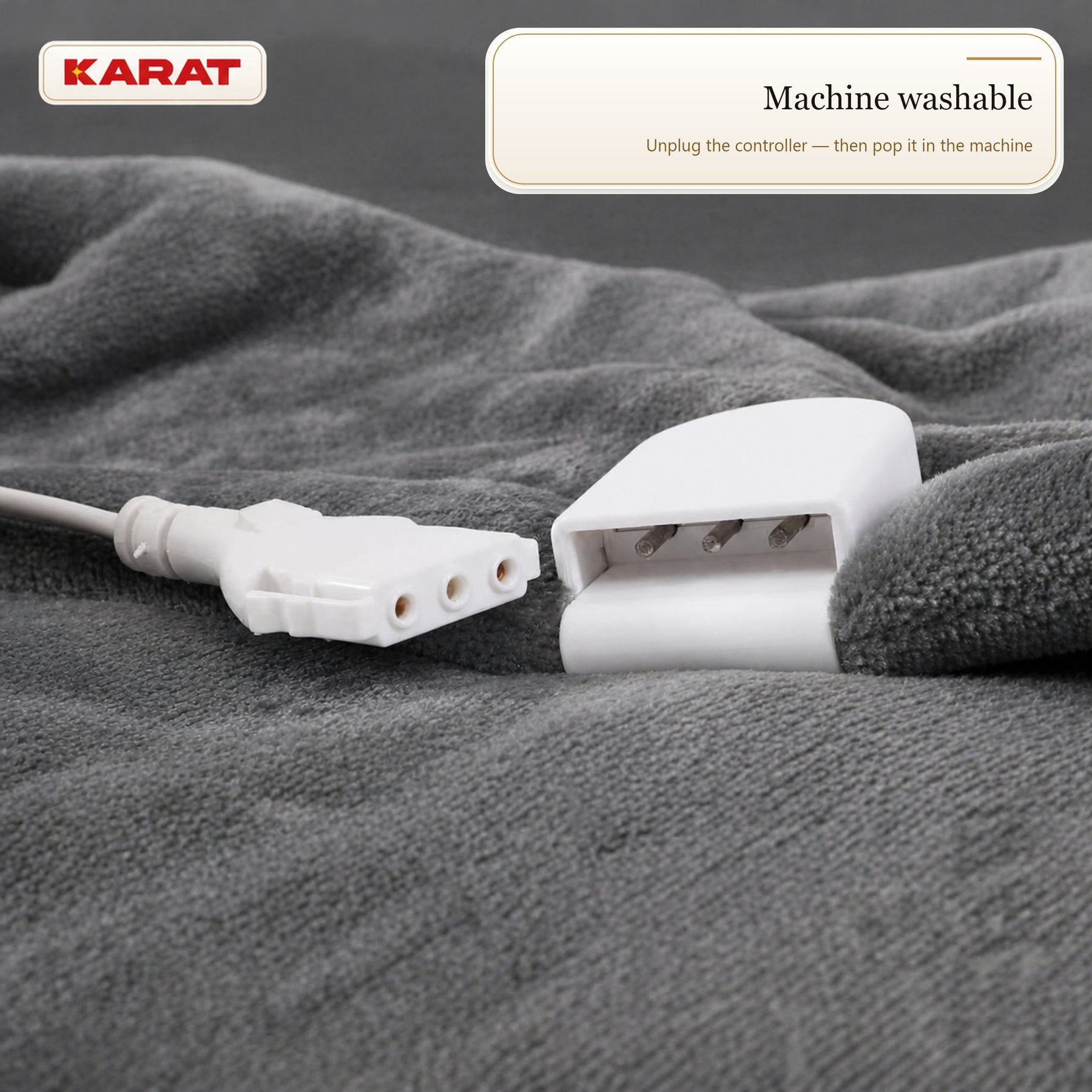 Electric Heated Blanket | Borea | 6 Heat Settings up to 55 °C, LCD Controller & Timer | 3 Sizes & 7 Colours