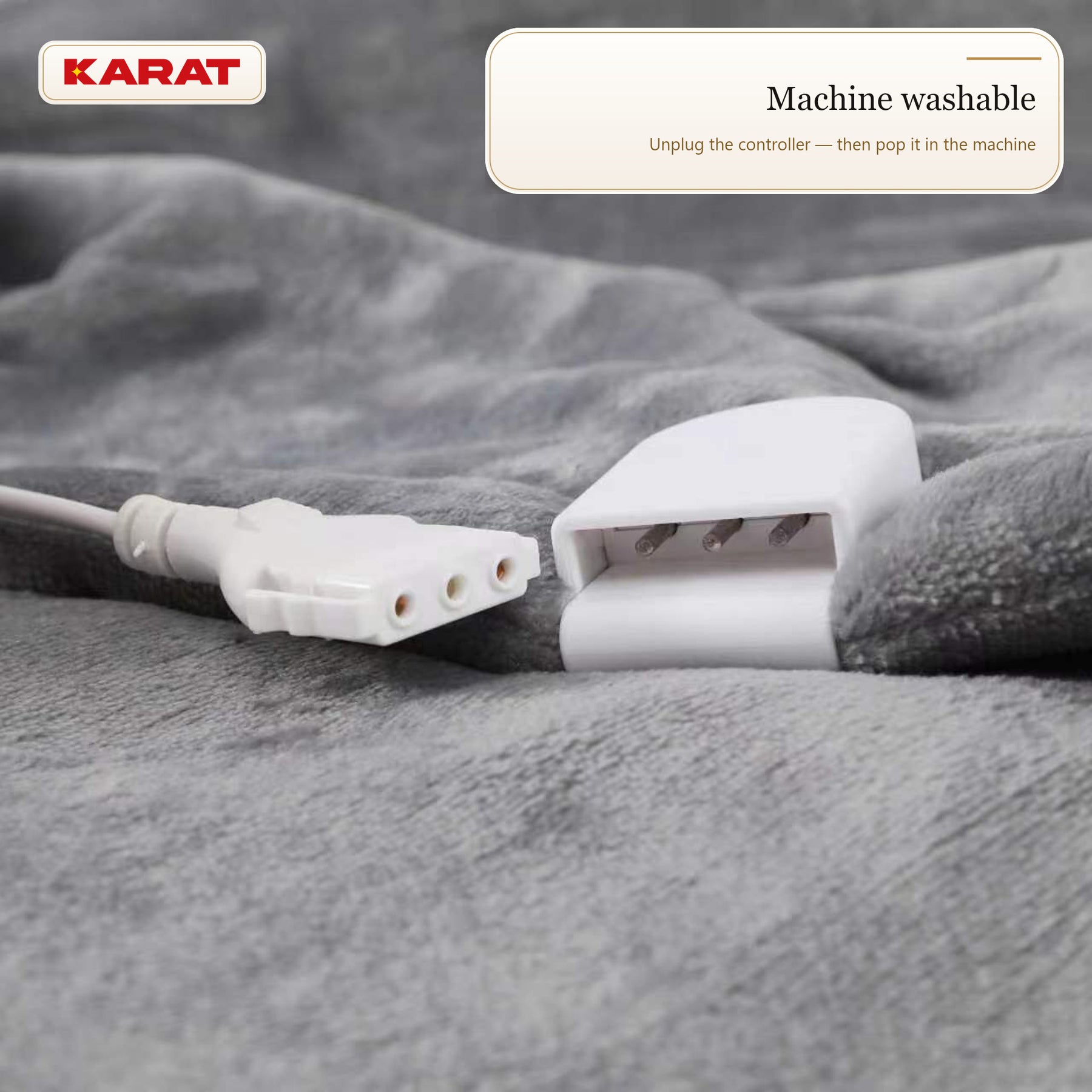 Electric Heated Blanket | Borea | 6 Heat Settings up to 55 °C, LCD Controller & Timer | 3 Sizes & 7 Colours
