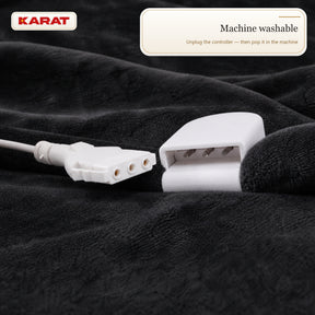 Electric Heated Blanket | Borea | 6 Heat Settings up to 55 °C, LCD Controller & Timer | 3 Sizes & 7 Colours