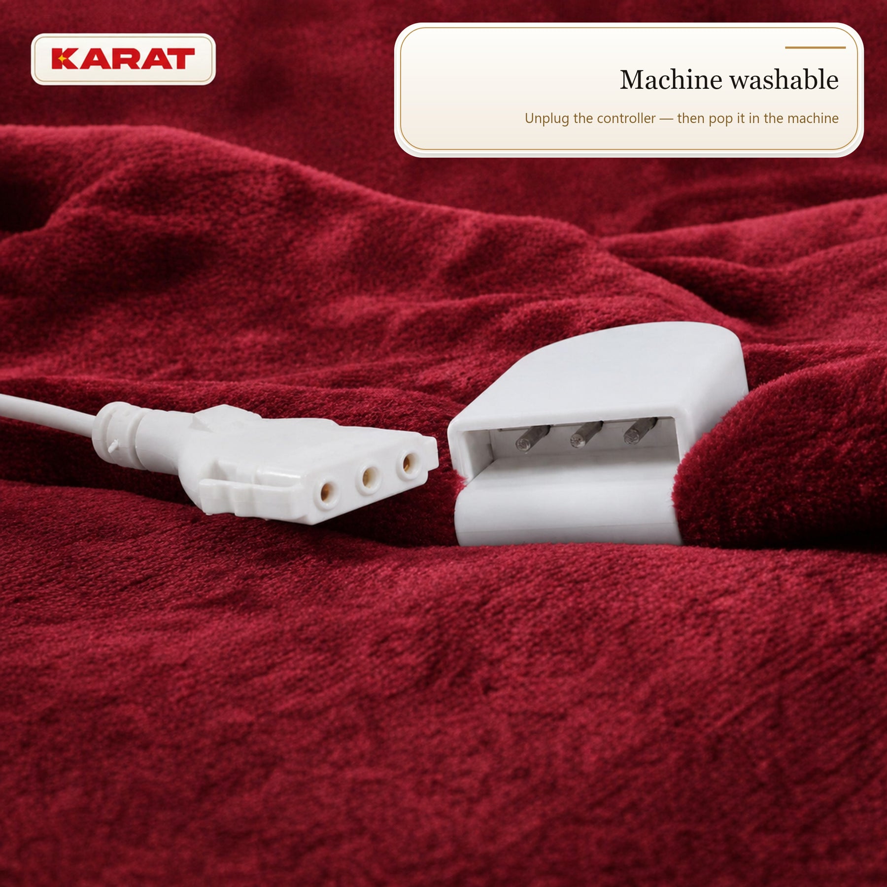 Electric Heated Blanket | Borea | 6 Heat Settings up to 55 °C, LCD Controller & Timer | 3 Sizes & 7 Colours