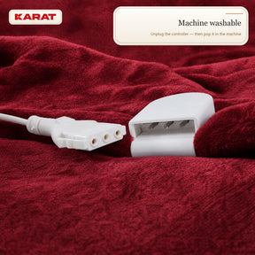 Electric Heated Blanket | Borea | 6 Heat Settings up to 55 °C, LCD Controller & Timer | 3 Sizes & 7 Colours