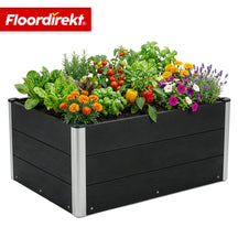 WPC Raised Garden Bed | Paros | Anthracite | Weather-Resistant & Durable | For Garden & Terrace | Multiple Sizes