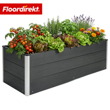 WPC Raised Garden Bed | Paros | Anthracite | Weather-Resistant & Durable | For Garden & Terrace | Multiple Sizes