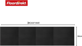 Rubber cable protection mat | Fine ribbed | Non-slip, 3 mm thick | Ideal cable bridge for events