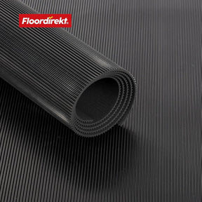 Rubber cable protection mat | Fine ribbed | Non-slip, 3 mm thick | Ideal cable bridge for events
