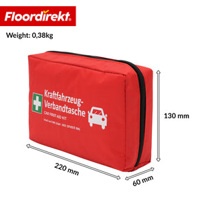 Car First Aid Kit DIN 13164:2022 | First Aid Set for Passenger Cars | Vehicle First Aid Kit for Mandatory Vehicle Equipment