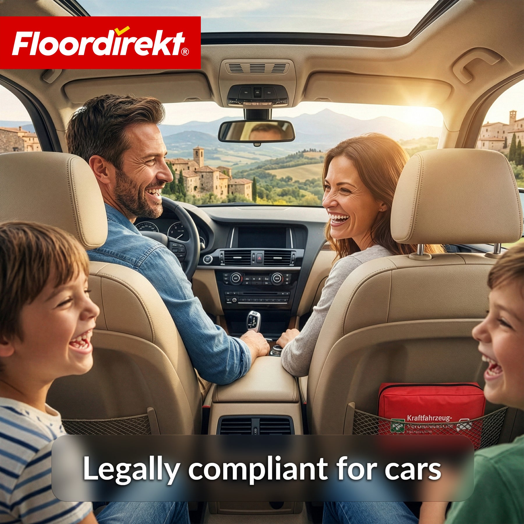 Car First Aid Kit DIN 13164:2022 | First Aid Set for Passenger Cars | Vehicle First Aid Kit for Mandatory Vehicle Equipment