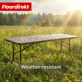 Folding Table | Miyako | Weatherproof Garden Table 183×75 cm | Foldable with Carry Handle for Garden, Patio & Events
