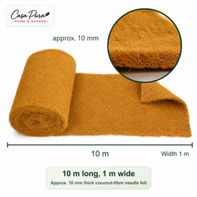 Coconut Coir Mat 100 × 1000 cm | 10 m Roll of 100% Coconut Fibre | 10 mm Thick