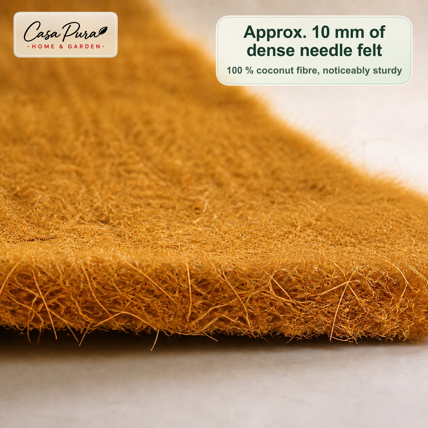 Coconut Coir Mat Cut to Size | 100% Natural Coir | Winter & Plant Protection | 100 cm Wide