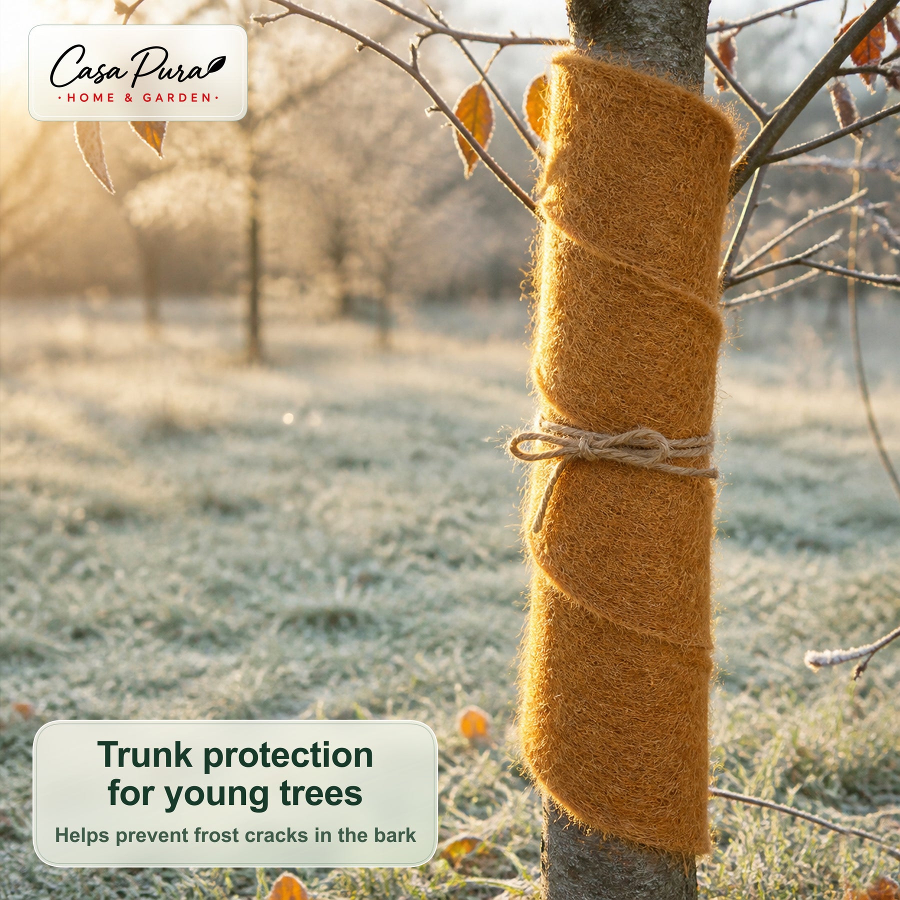 Coconut Coir Mat Cut to Size | 100% Natural Coir | Winter & Plant Protection | 100 cm Wide