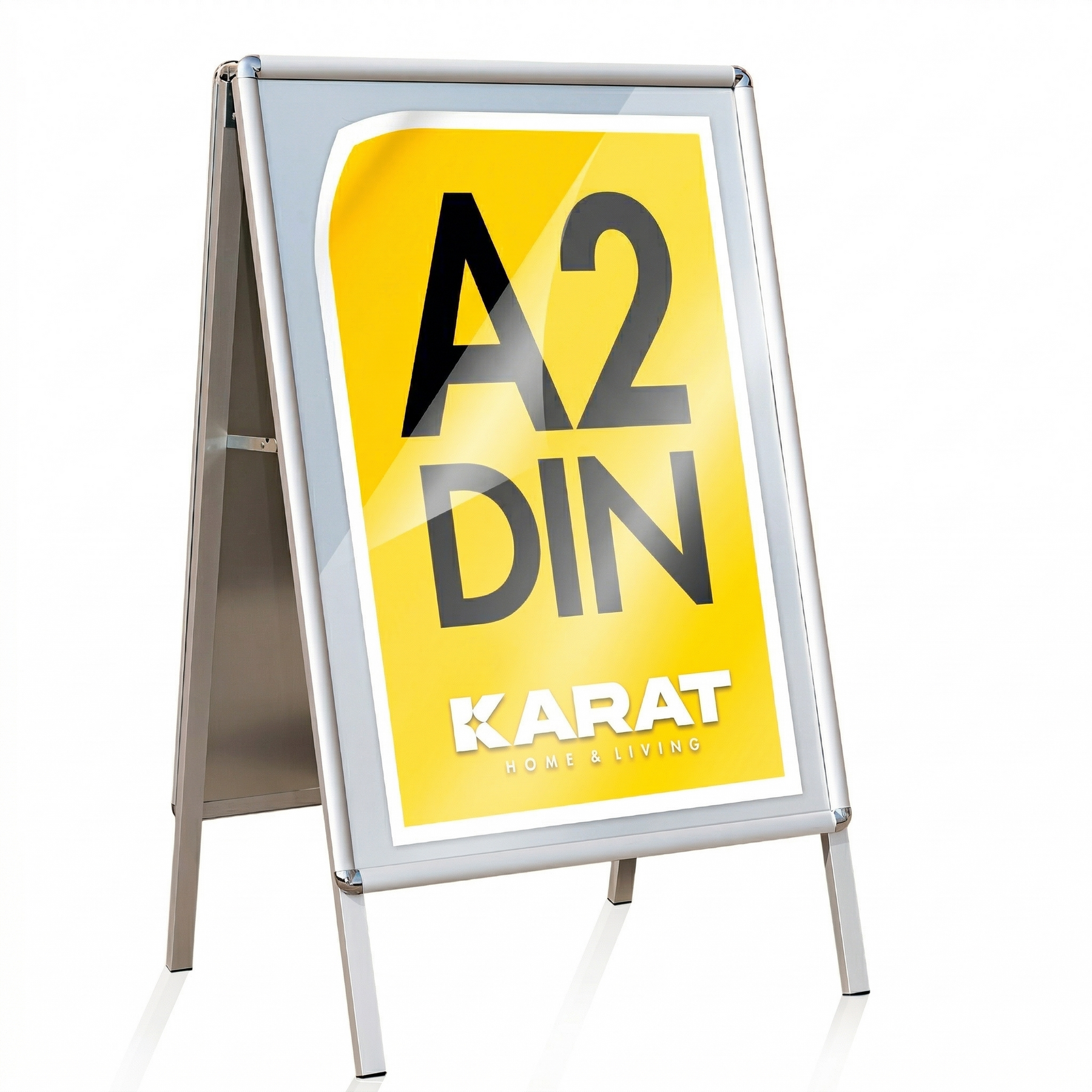 A-Frame Sign | DIN A1 & A2 | Double-Sided Pavement Sign, Aluminium Advertising Display