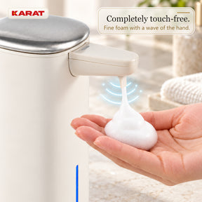 Automatic Foam Soap Dispenser | Liora | Touchless Sensor Dispenser with USB-C Rechargeable Battery & Stainless Steel | 250 ml