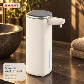 Automatic Foam Soap Dispenser | Liora | Touchless Sensor Dispenser with USB-C Rechargeable Battery & Stainless Steel | 250 ml