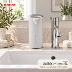 Automatic Foam Soap Dispenser | Liora | Touchless Sensor Dispenser with USB-C Rechargeable Battery & Stainless Steel | 250 ml