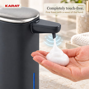 Automatic Foam Soap Dispenser | Liora | Touchless Sensor Dispenser with USB-C Rechargeable Battery & Stainless Steel | 250 ml